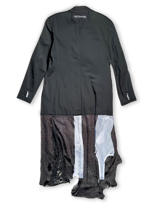 Upcycle jacket-dress “JOSÈPHINE” M/L oversized