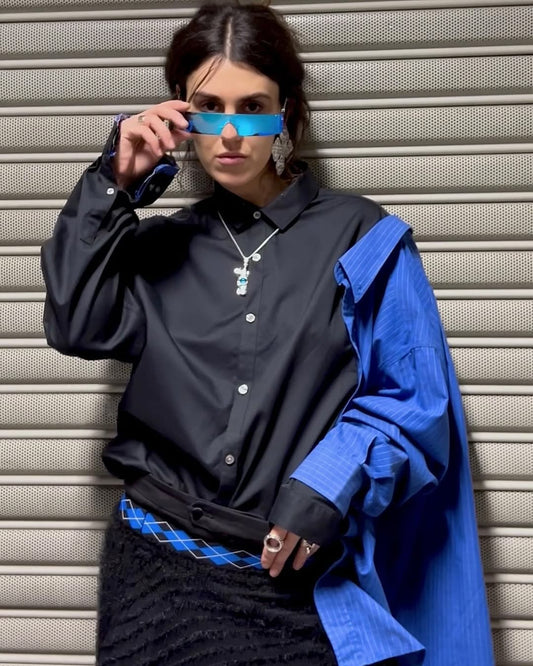 Upcycle shirt "DOUBLE TRANSFORMER"