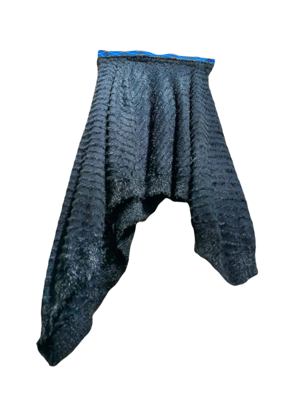 Upcycle skirt/dress "BLACK FLUFFY OXFORD"