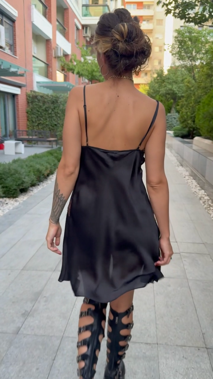 Upcycle dress-top "NIGHT ZIP DRESS" 2