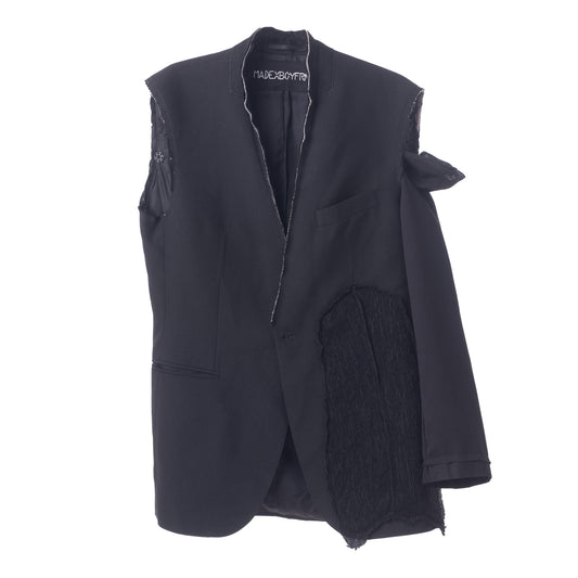 Upcycled "Vest Jacket" with removable sleeves