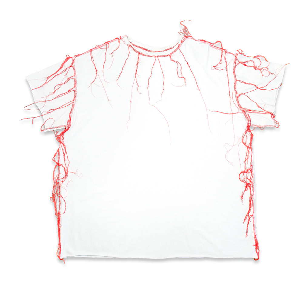 Upcycle T-shirt "MDXB BLOODY" RED