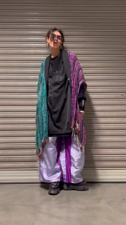 Upcycled Poncho "CARPATHIAN FLOW"