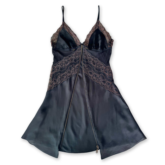 Upcycle dress-top "NIGHT ZIP DRESS" 1