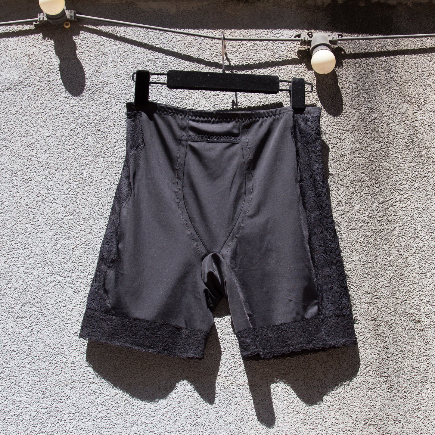 Upcycled "Sporty black" cycling shorts