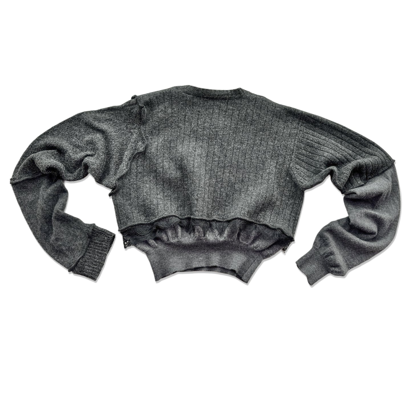 Upcycle sweater "CASHEMERE-CROP-TOP"
