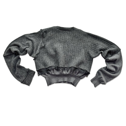 Upcycle sweater "CASHEMERE-CROP-TOP"