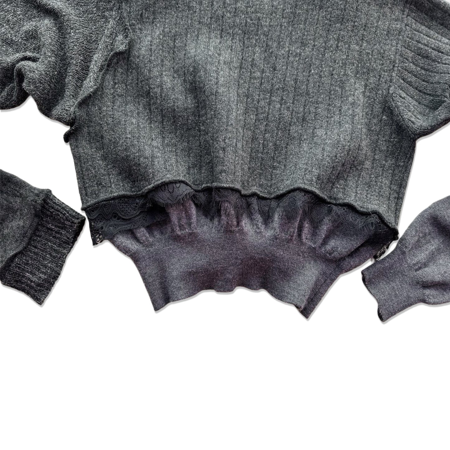 Upcycle sweater "CASHEMERE-CROP-TOP"