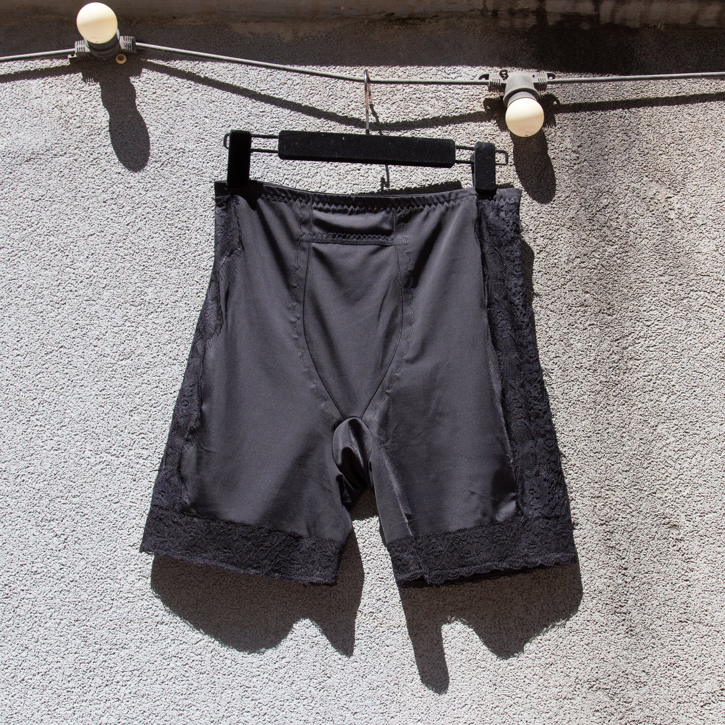 Upcycled "Sporty black" cycling shorts