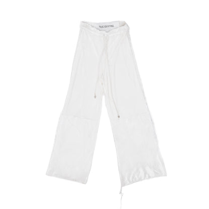 Upcycled "Ethereal Flow" White Pants