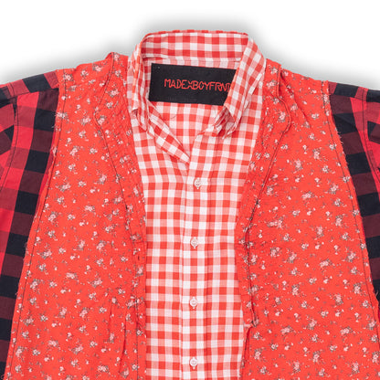 UPCYCLE SHIRT "RED TRIP" TRIO