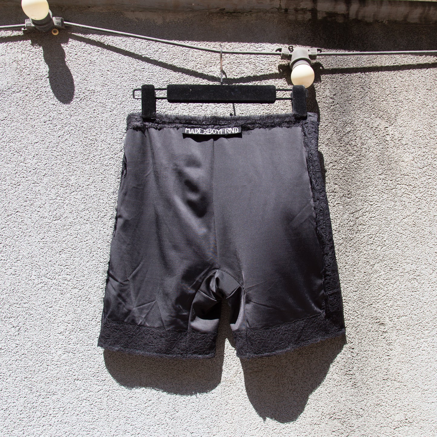 Upcycled "Sporty black" cycling shorts