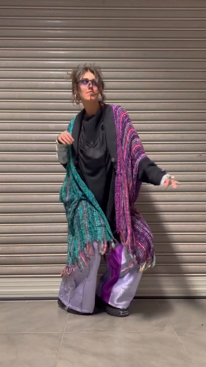 Upcycled Poncho "CARPATHIAN FLOW"