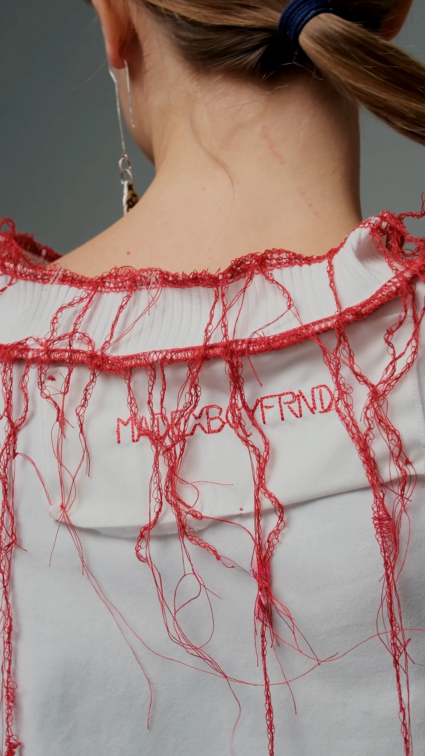 Upcycle T-shirt "MDXB BLOODY RED"