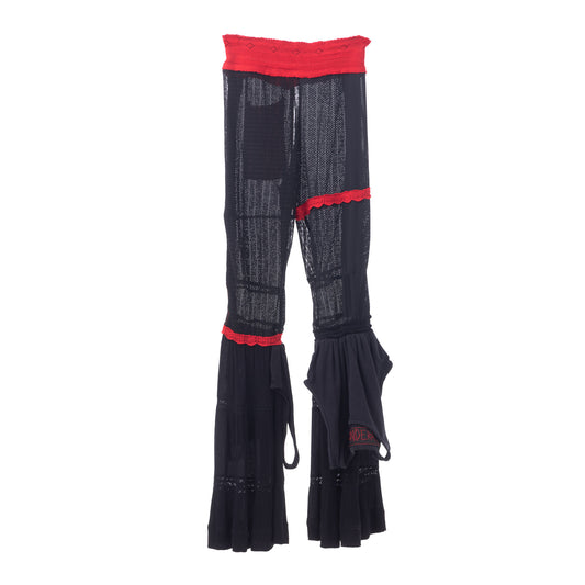 Upclycled "Bandera Pants" with 2 tank tops on legs