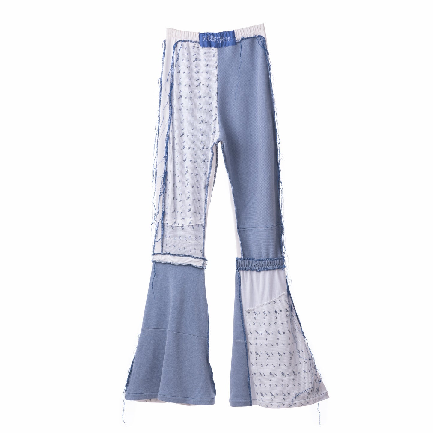 Upcycled Periwinkle Pants with fringe