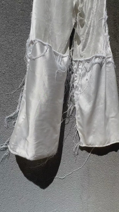 Upcycle Pants "VELOUR’s PEARL"