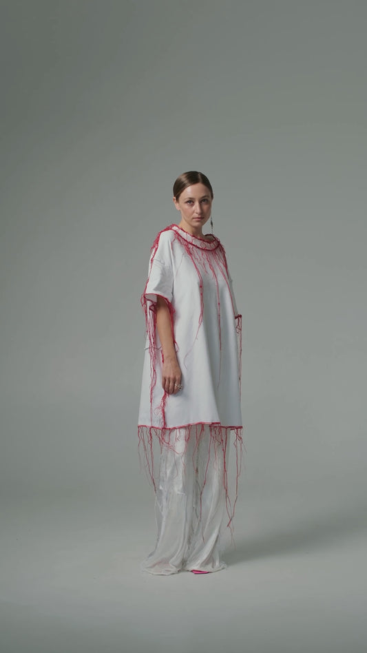 Upcycle T-shirt "MDXB BLOODY" RED