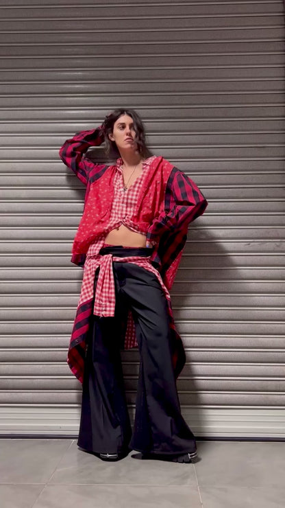 UPCYCLE SHIRT "RED TRIP" TRIO