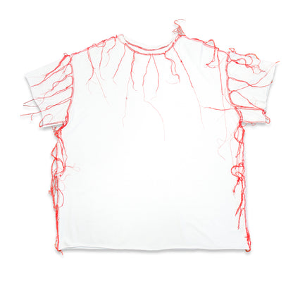 Upcycle T-shirt "MDXB BLOODY" RED
