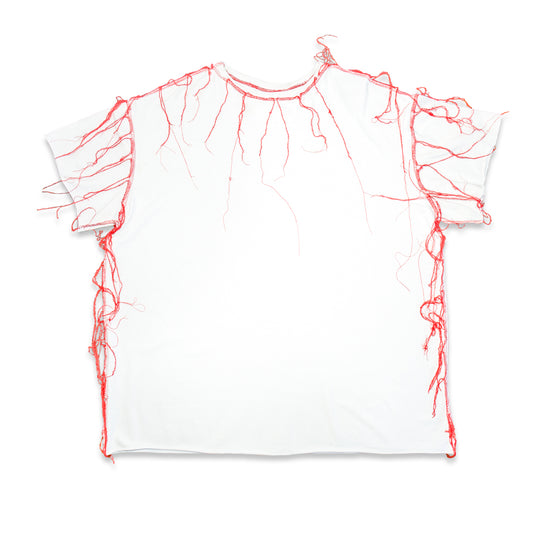 Upcycle T-shirt "MDXB BLOODY" RED